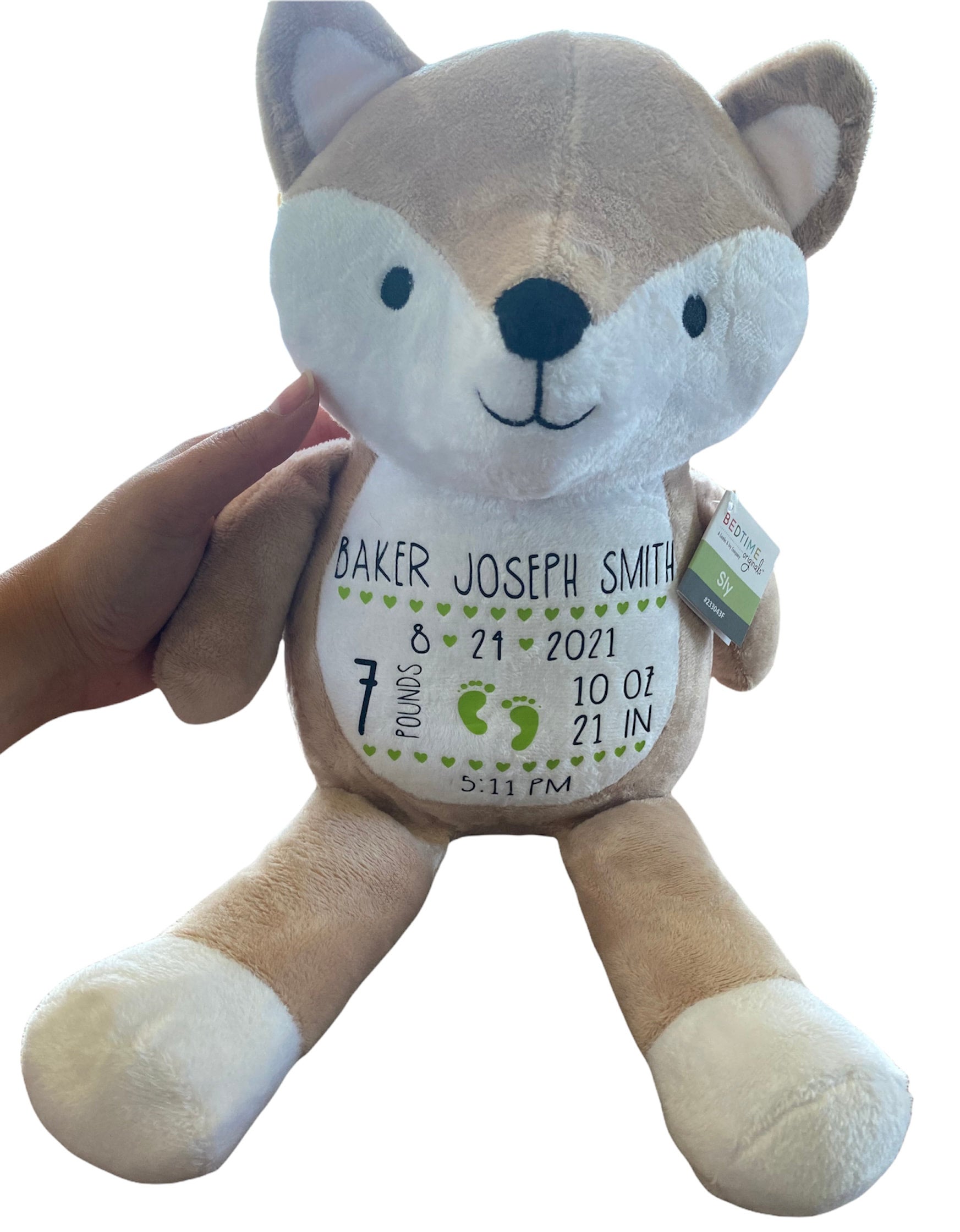 Birth announcement best sale stuffed animals